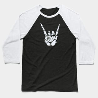 Skeleton Horns Baseball T-Shirt